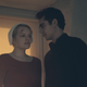 Offred (Elisabeth Moss) and Nick (Max Minghella).